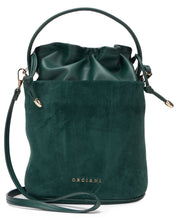 Carica l'immagine nel visualizzatore di Gallery, Borsa a secchiello Her in suede e pelle