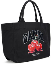 Load image into Gallery viewer, Cherry Tote XXL black