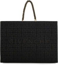 Carica l'immagine nel visualizzatore di Gallery, Tote bag G in tela con logo all-over