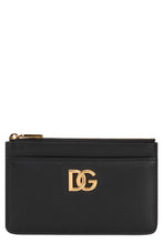Load image into Gallery viewer, Leather card holder with zipper