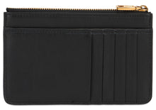 Load image into Gallery viewer, Leather card holder with zipper