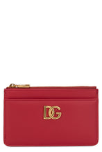 Load image into Gallery viewer, Leather card holder with zip