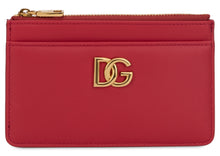 Load image into Gallery viewer, Leather card holder with zip
