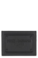 Carica l'immagine nel visualizzatore di Gallery, Portacarte in pelle con logo