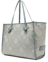 Carica l'immagine nel visualizzatore di Gallery, Shopping bag Marcella in canvas e pelle