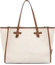 Load image into Gallery viewer, Marcella canvas and leather shopping bag