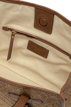 Load image into Gallery viewer, Marcella canvas and leather shopping bag