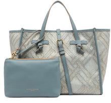 Load image into Gallery viewer, Marcella canvas and leather shopping bag