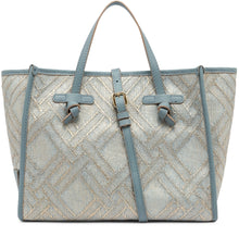 Load image into Gallery viewer, Marcella canvas and leather shopping bag
