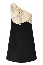Load image into Gallery viewer, One-shoulder short dress in wool and silk blend