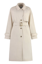 Carica l'immagine nel visualizzatore di Gallery, Trench coat in tessuto tecnico