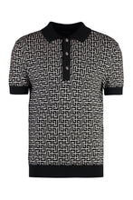 Carica l'immagine nel visualizzatore di Gallery, Polo in maglia con motivo jacquard