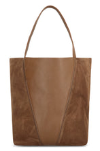 Load image into Gallery viewer, Tote bag Chloé Spin in burgundy leather and suede