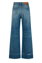 Carica l'immagine nel visualizzatore di Gallery, Pantaloni svasati in Denim