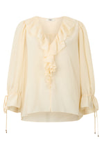 Carica l'immagine nel visualizzatore di Gallery, Blusa In Seta Con Scollatura a V