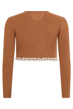 Load image into Gallery viewer, Cropped sweater in wool and cashmere