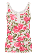 Load image into Gallery viewer, Henley tank top in cotton jersey