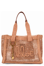 Carica l'immagine nel visualizzatore di Gallery, Tote bag East-West Summer Banana in rafia