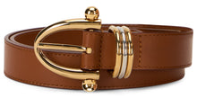 Carica l'immagine nel visualizzatore di Gallery, Cintura Bracelet in pelle di vitello e ottone