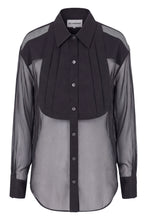 Carica l'immagine nel visualizzatore di Gallery, Camicia in seta con dettagli trasparenti