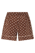 Carica l'immagine nel visualizzatore di Gallery, Pantaloni corti in seta con pois