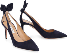 Load image into Gallery viewer, Tie Pump suede pumps
