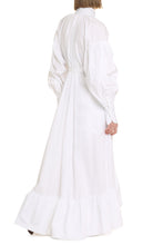 Carica l'immagine nel visualizzatore di Gallery, Abito chemisier in cotone con cintura