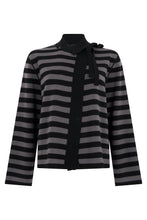 Load image into Gallery viewer, Striped cardigan in wool
