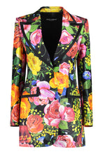 Carica l'immagine nel visualizzatore di Gallery, Blazer in seta con fantasia floreale
