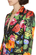 Carica l'immagine nel visualizzatore di Gallery, Blazer in seta con fantasia floreale