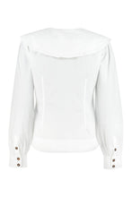 Carica l'immagine nel visualizzatore di Gallery, Camicia in cotone con maxi collo