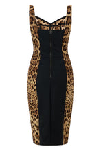 Load image into Gallery viewer, Midi animal print dress
