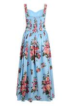 Load image into Gallery viewer, Midi dress with floral print