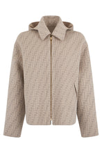 Load image into Gallery viewer, Wool jacket with hood and zip