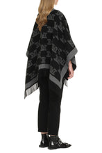 Carica l'immagine nel visualizzatore di Gallery, Mantella in lana con logo jacquard