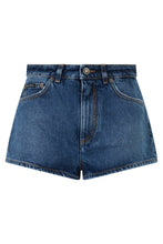 Carica l'immagine nel visualizzatore di Gallery, Shorts in denim blu scuro alta qualità