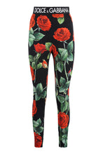 Carica l'immagine nel visualizzatore di Gallery, Leggings stampati in misto seta