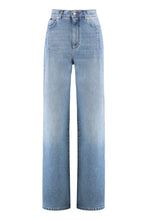 Carica l'immagine nel visualizzatore di Gallery, Jeans wide-leg a 5 tasche