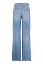 Carica l'immagine nel visualizzatore di Gallery, Jeans wide-leg a 5 tasche