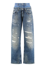 Carica l'immagine nel visualizzatore di Gallery, Jeans wide-leg a 5 tasche