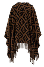 Carica l'immagine nel visualizzatore di Gallery, Poncho in Cachemire con Frange