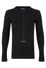 Carica l'immagine nel visualizzatore di Gallery, Maglia serafino con bottoni