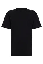 Carica l'immagine nel visualizzatore di Gallery, T-shirt nera a maniche corte