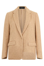Load image into Gallery viewer, Single-breasted blazer in crafted fabric