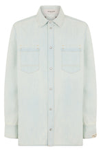 Carica l'immagine nel visualizzatore di Gallery, Camicia in denim di cotone
