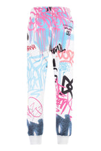 Carica l'immagine nel visualizzatore di Gallery, Track-pants in cotone con stampa Graffiti Spray