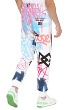 Carica l'immagine nel visualizzatore di Gallery, Track-pants in cotone con stampa Graffiti Spray