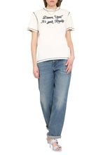 Carica l'immagine nel visualizzatore di Gallery, T-shirt in cotone con ricamo