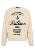 Carica l'immagine nel visualizzatore di Gallery, Maglione in misto cotone con scritte