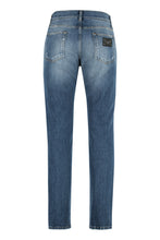 Carica l'immagine nel visualizzatore di Gallery, Jeans slim fit a 5 tasche